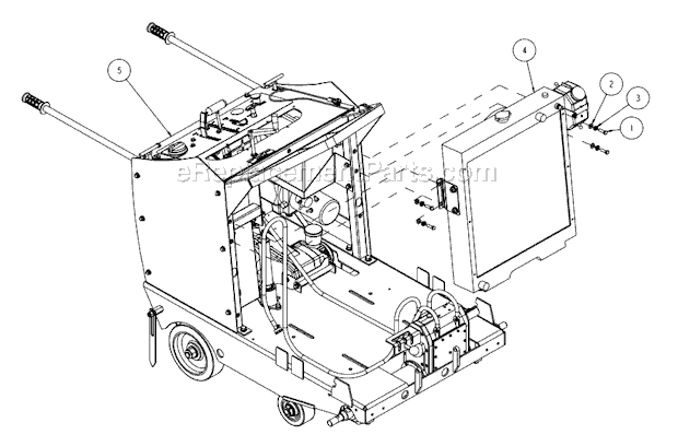 Page C Diagram and Parts List for MK-6026KBG  MK Diamond Concrete Saw